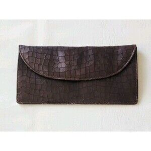 Street Ahead Envelope Clutch Bag Handbag Alligator Print Leather Purse